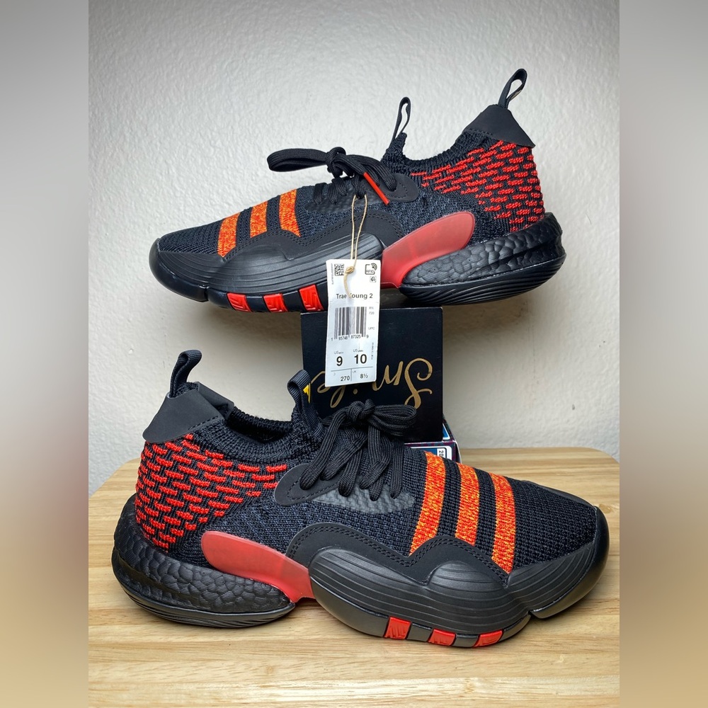 Adidas Trae Young 2 Atlanta Hawks Athletic Basketball Shoes Men’s Size 9 HQ0986